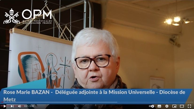 Rose Marie Bazan, déléguée adjointe à la Mission Universelle, diocèse de Metz