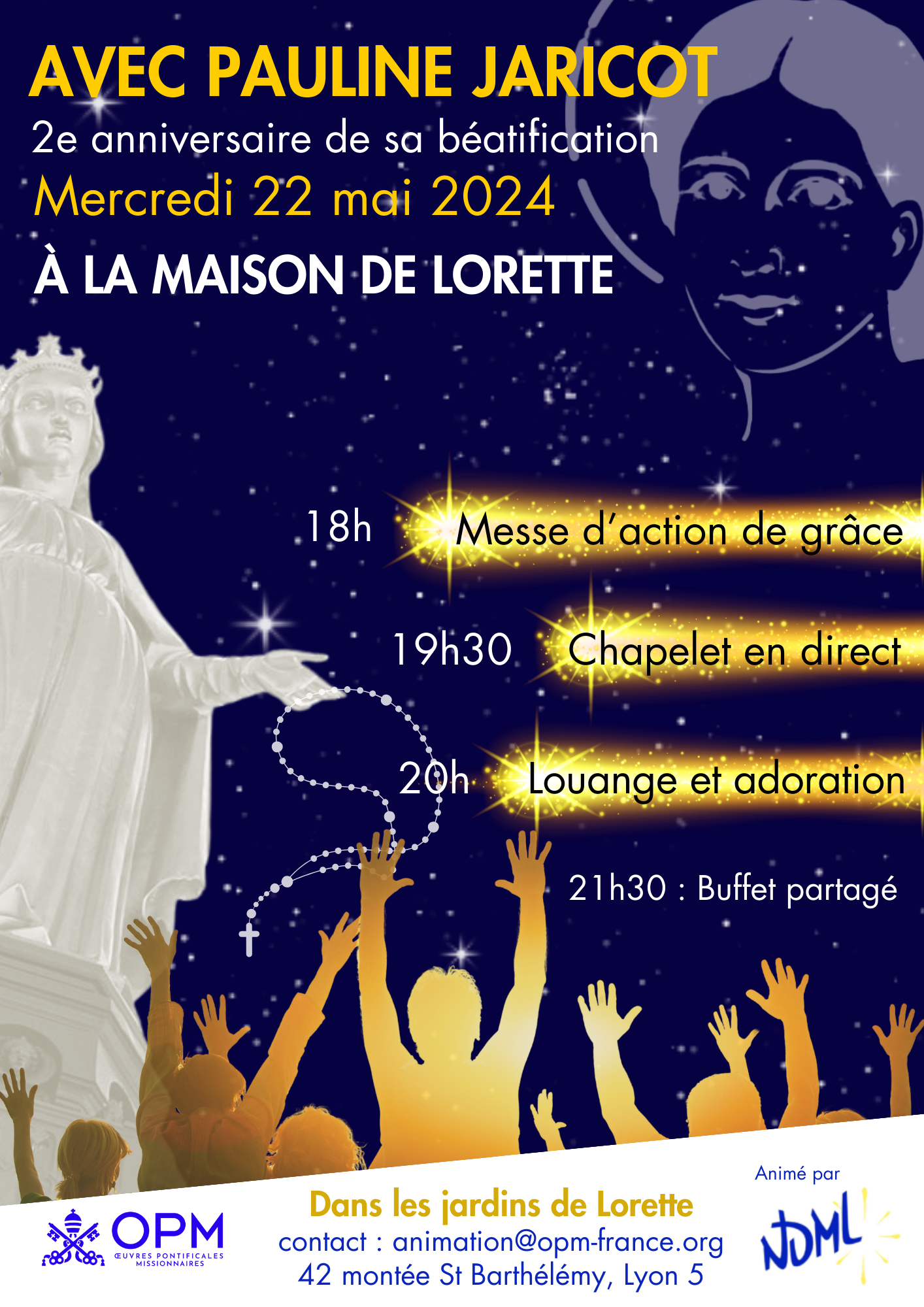 Affiche 22 mai veillée de prière